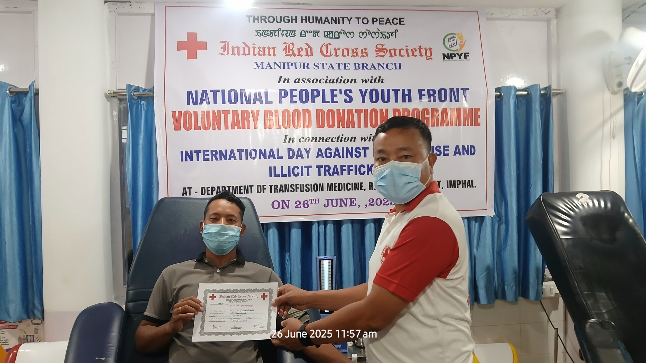 The Indian Red Cross Society, Manipur State Branch organized a